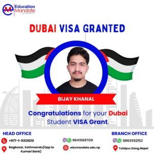 bijay khana dubai visa success
